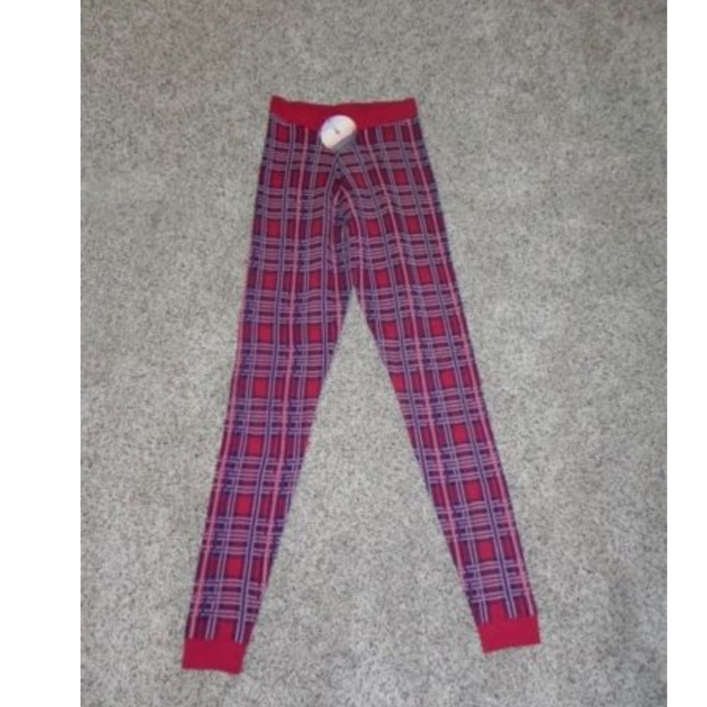 Love by Design Legging Pants XS Plaid Womens NWT
